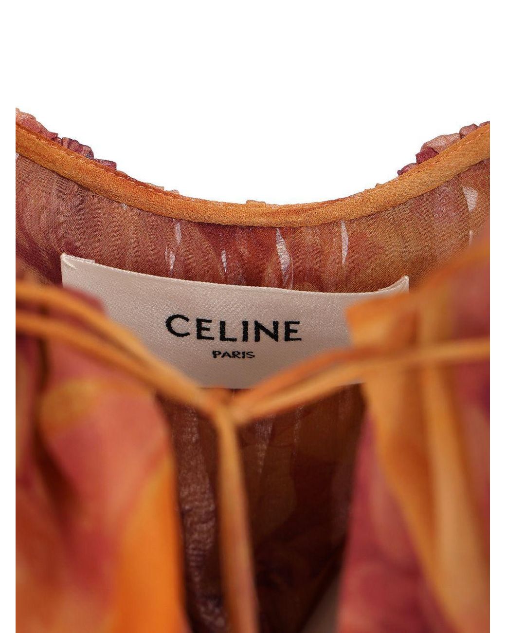 Céline Orange Caftan Dress