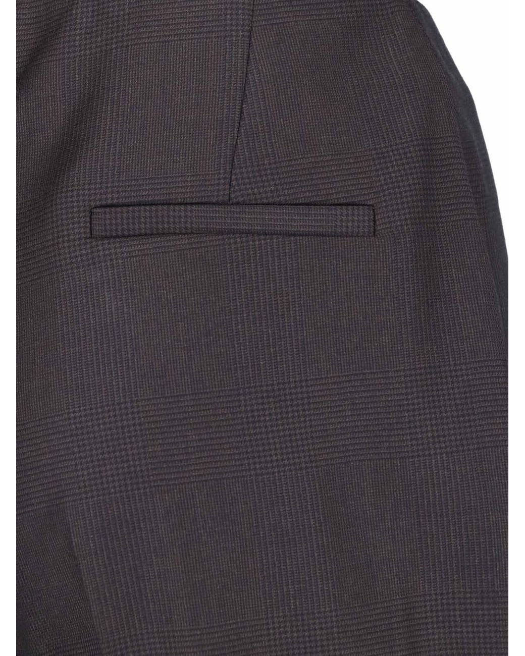 Frankie Shop Gray High-Waisted Slightly Flared Casual Trousers