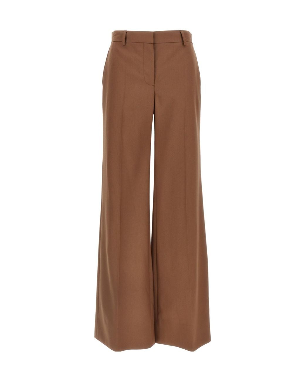Stella McCartney Brown Wide Leg Flared Pants