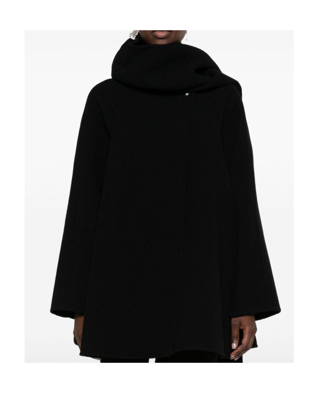 Alaïa Black Wool Scarf And Coat