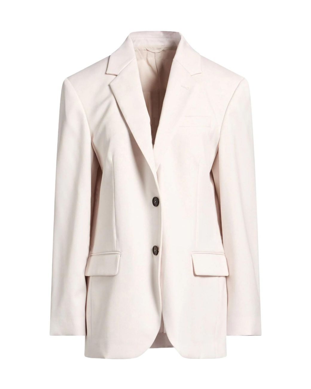 Brunello Cucinelli Natural Minimal Single-Breasted Blazer