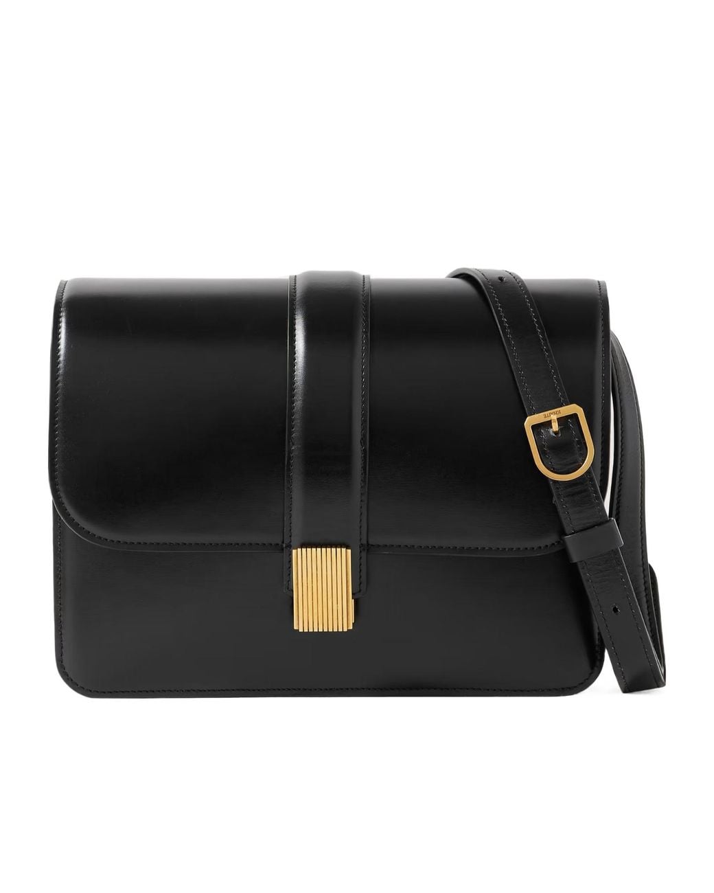 Khaite Black Blake Flap Shoulder Bag
