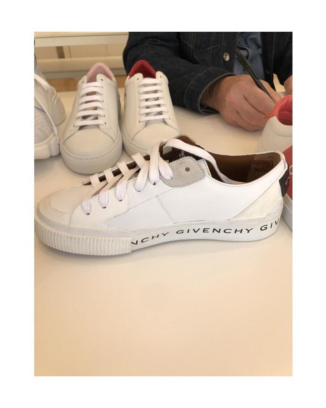 Givenchy White Patch Logo Sneakers