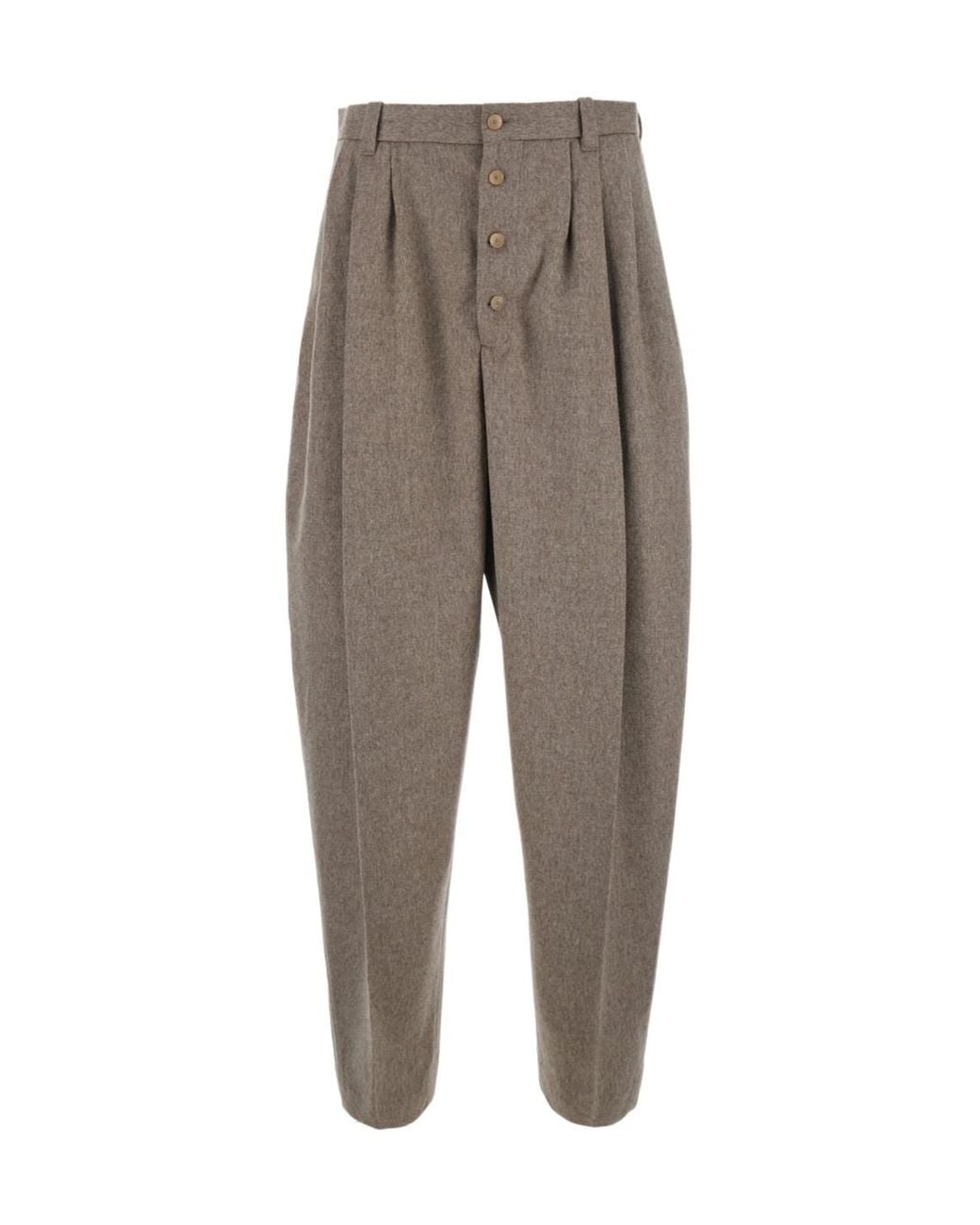 Jacquemus Gray Casual Trousers With Belt Loops for men