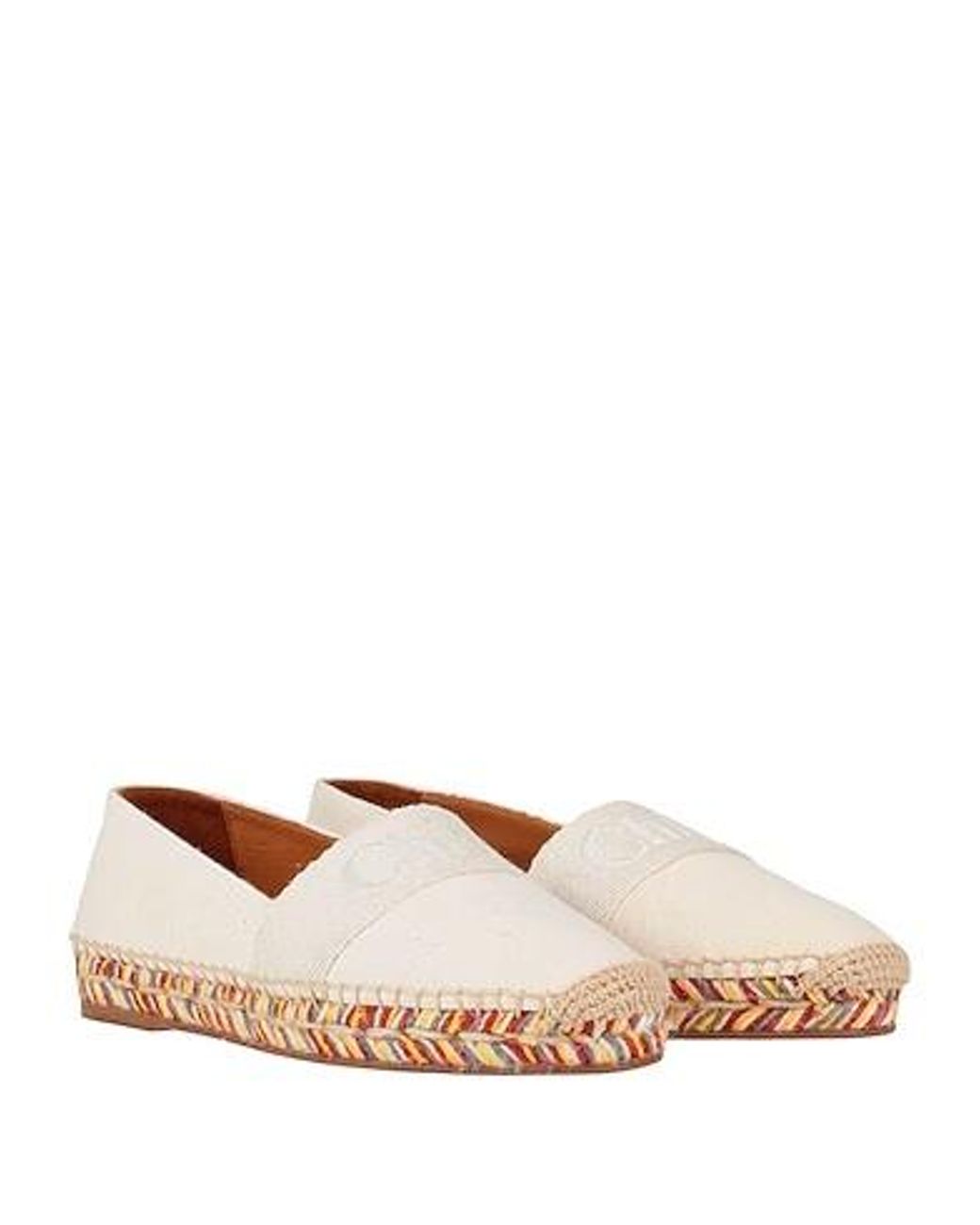 Chloé Natural Print Platform Espadrilles