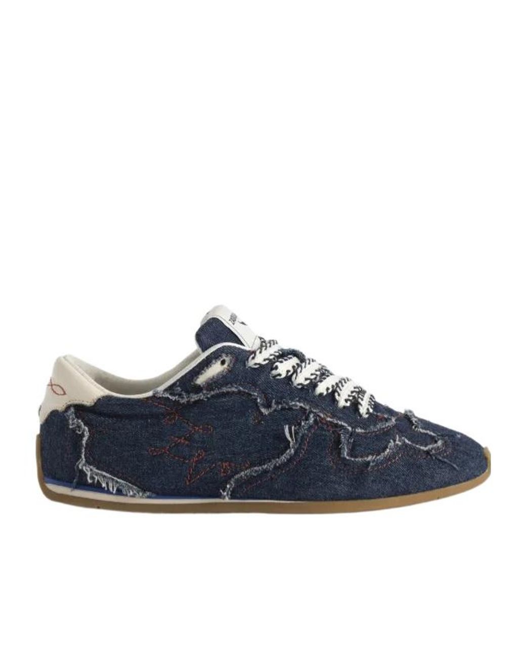 Zadig & Voltaire Blue Dance Frayed Sneakers