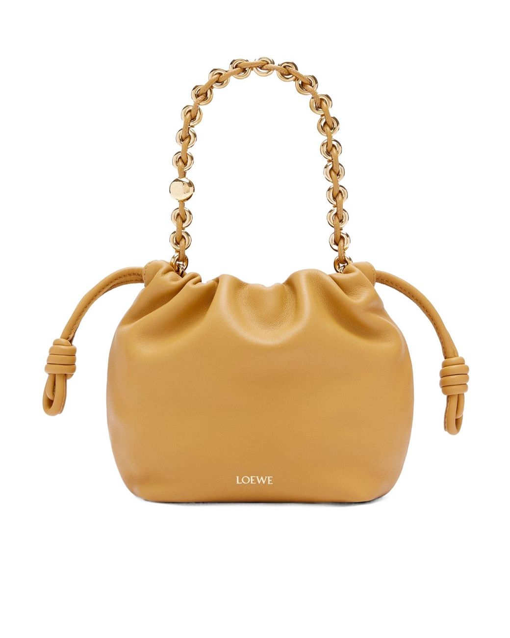 Loewe Metallic Flamenco Drawstring Mini Shoulder Bag