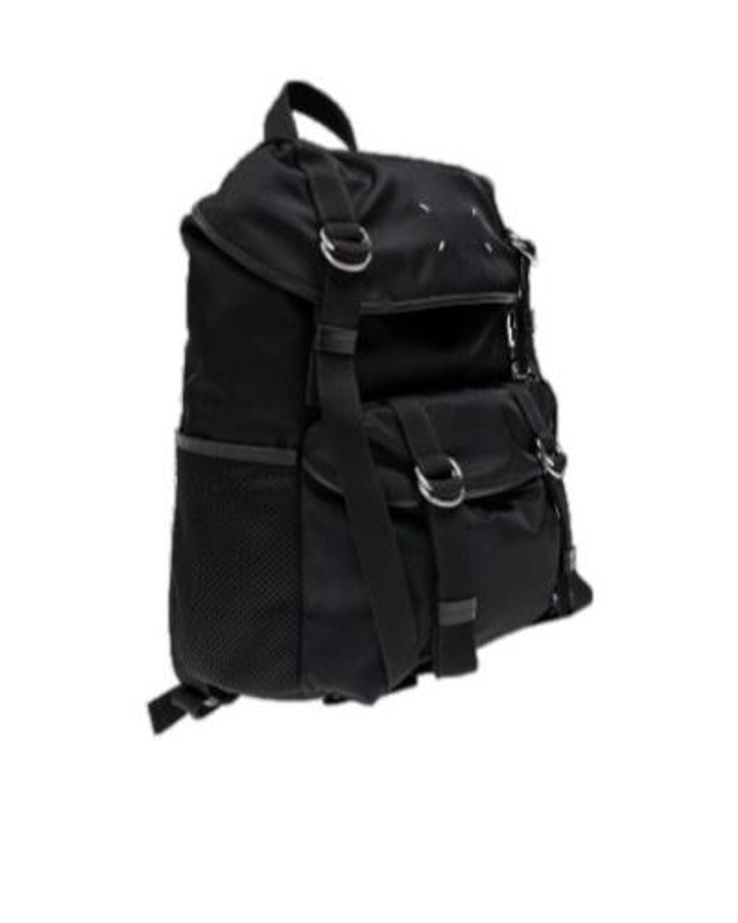 Maison Margiela Black High-Tech Medium Backpack for men