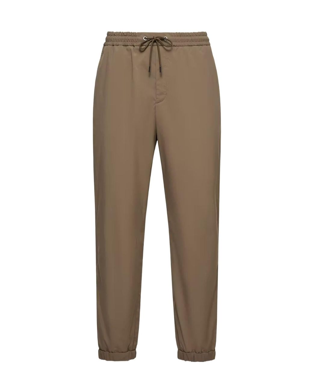 Moncler Natural Striped Stretch Jogging Trousers for men