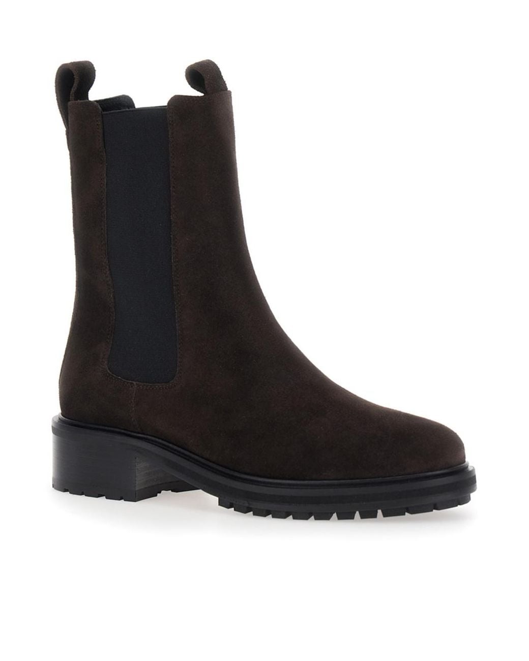 Aeyde Black Round-Toe Ankle Boots