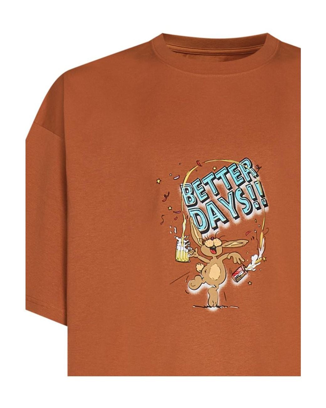 Martine Rose Orange Item O-Neck Short-Sleeved T-Shirt for men