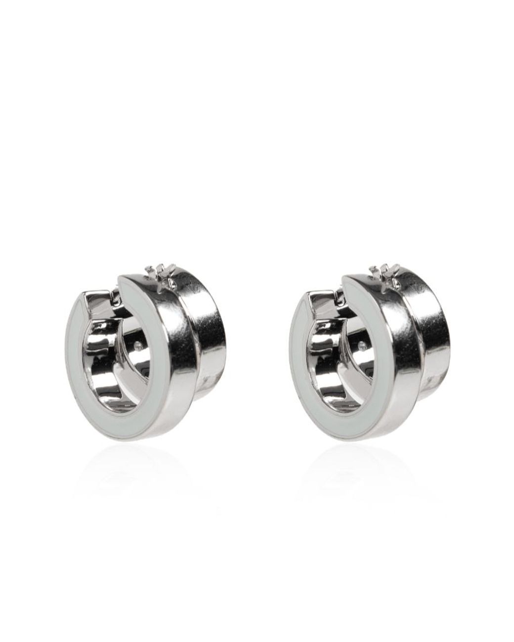 Tory Burch White Signature Earrings