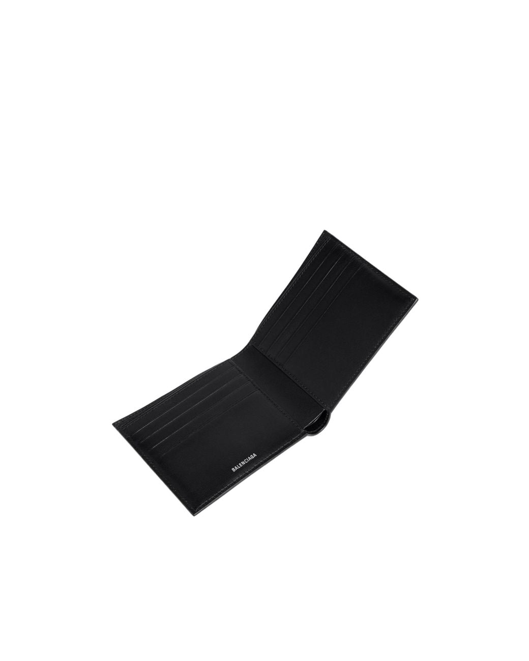 Balenciaga Black Le City Uptown Square Folded Wallet for men