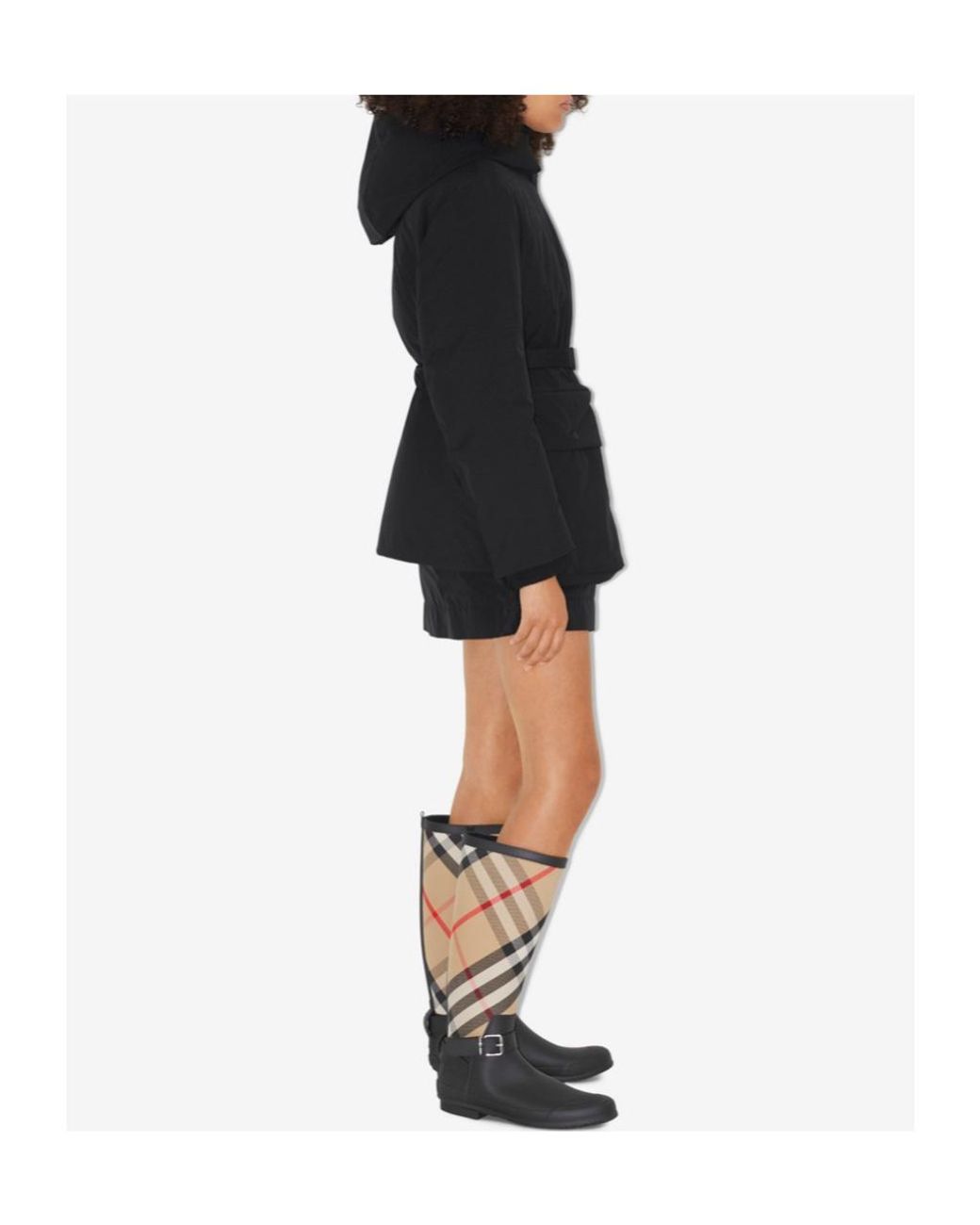 Burberry Black Ekd Hooded Jacket