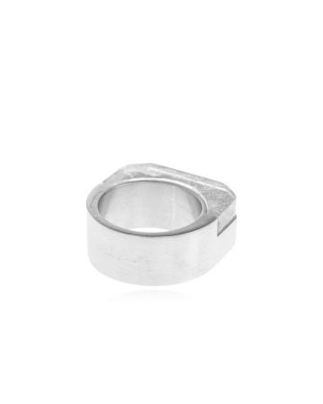 Rick Owens White Double Embellished Hollywood Ring for men