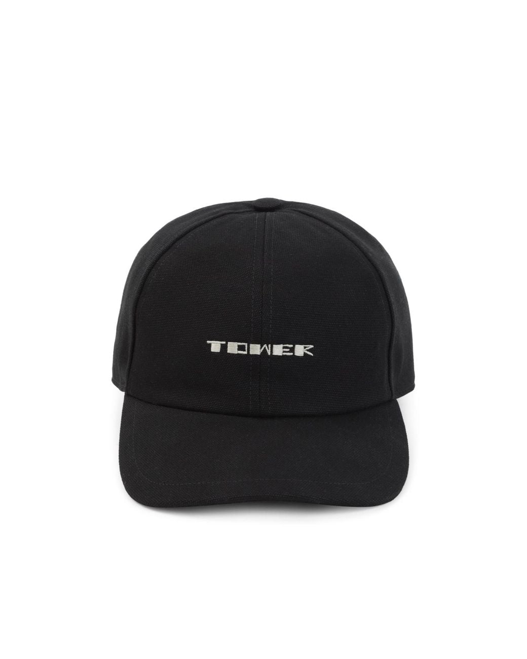 Rick Owens Black Tower Logo Baseball Cap for men