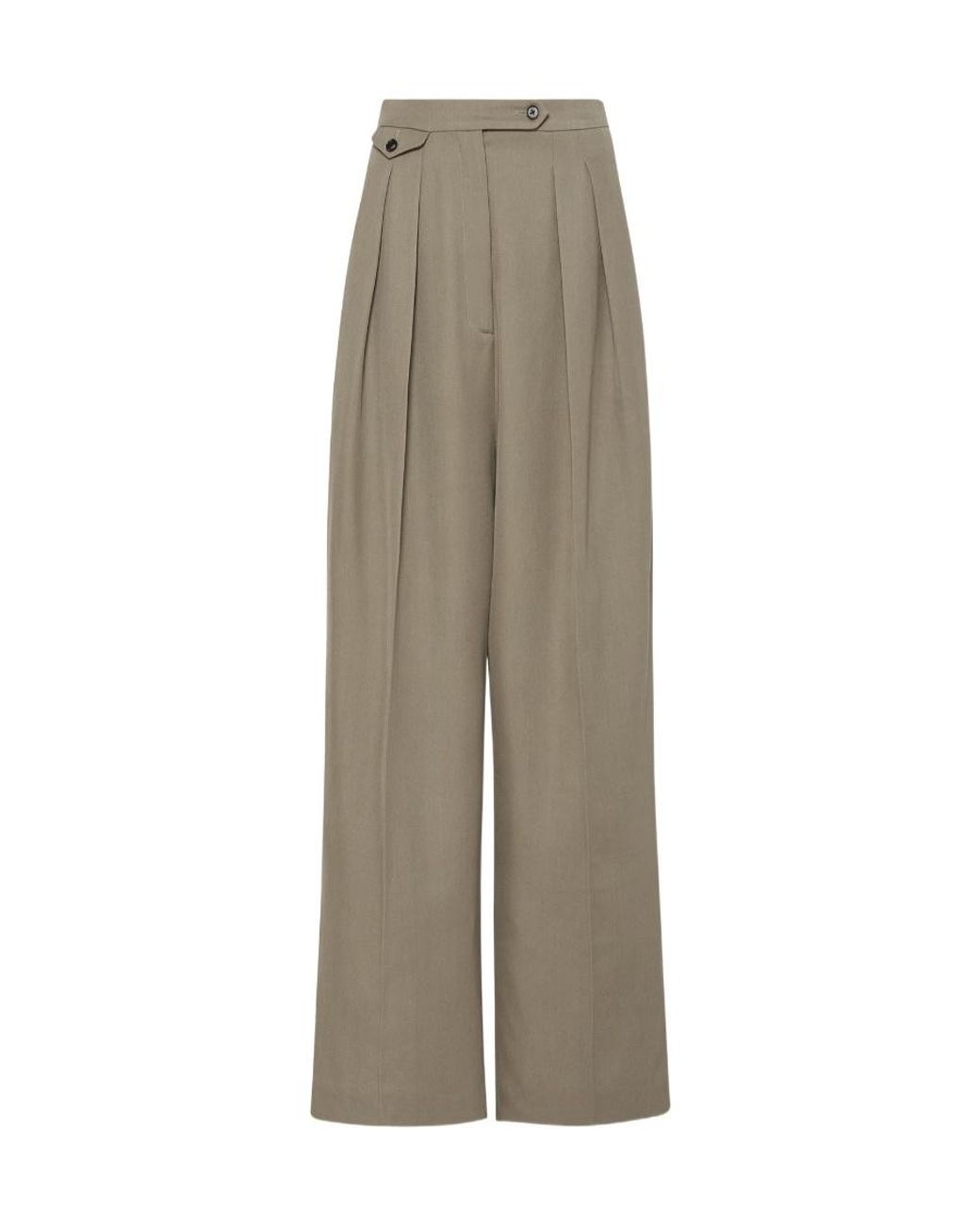 The Row Natural High-Waisted Casual Pants
