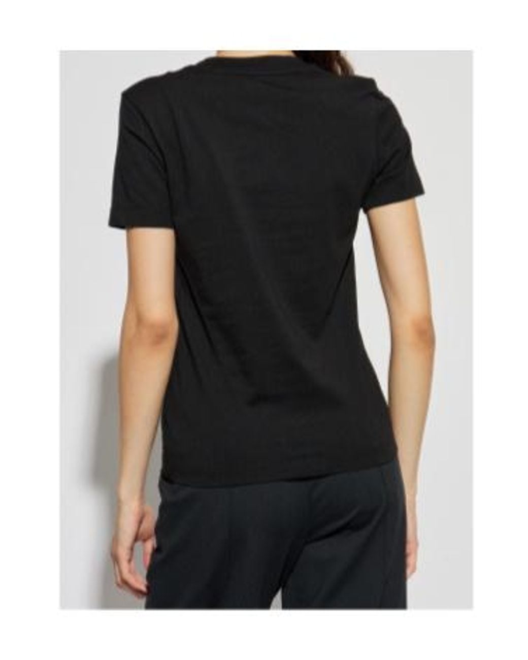Moncler Black Logo Embellished Crewneck T-Shirt
