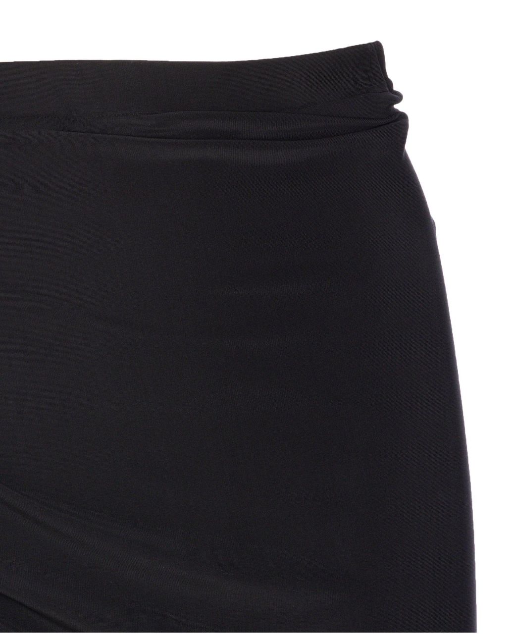 Alaïa Black Alaïa Soft Jersey Draped Skirt