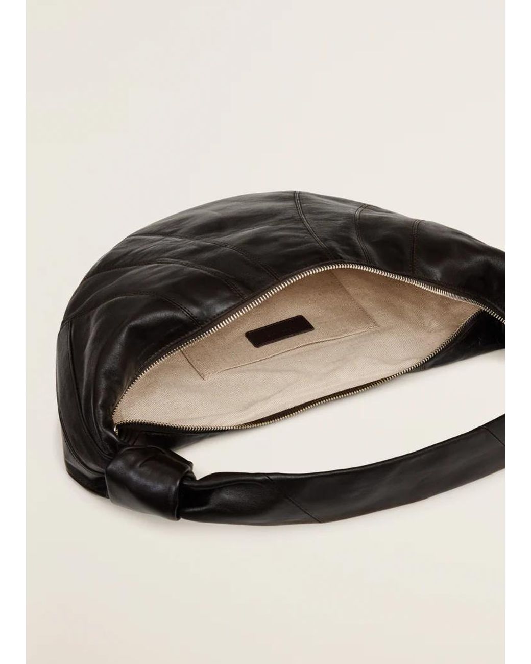 Lemaire Black Fortune Croissant Mini Top Handle Bag