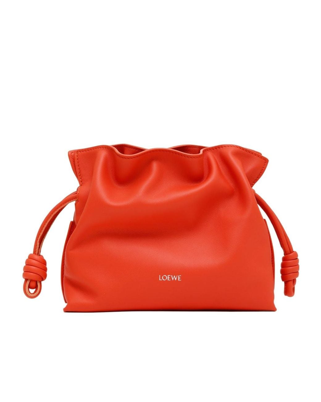 Loewe Red Mini Flamenco Shoulder Bag