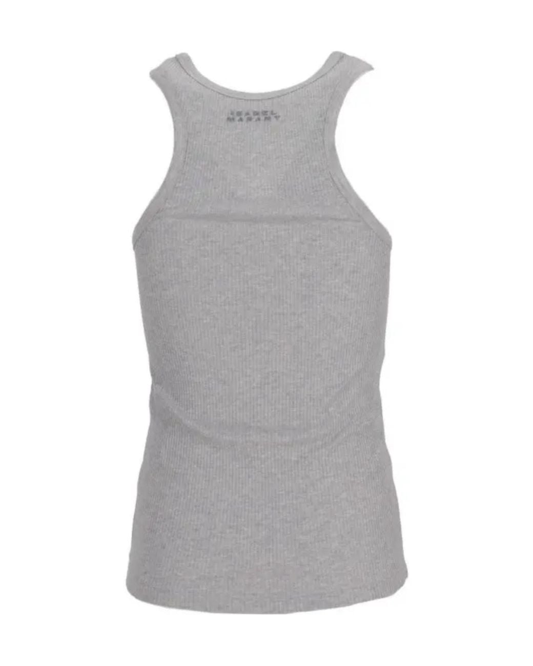 Isabel Marant Gray Thea Ribbed Tank Top
