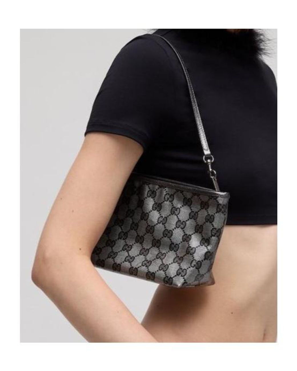 Gucci Black Small Pouch With Strap