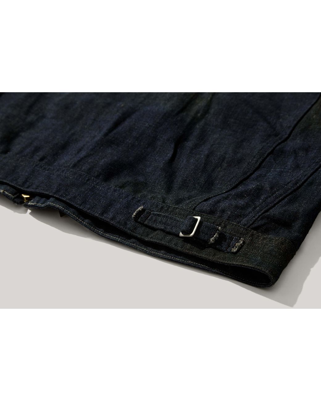 NICEMESS Blue Collared Cropped Jacket for men
