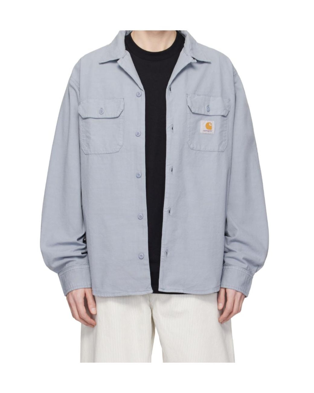 Carhartt Blue Cotton Shirt for men