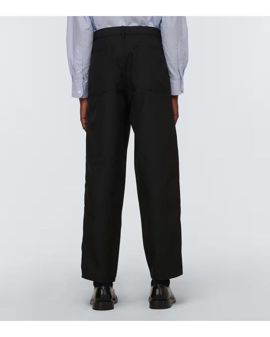 Comme des Garçons Black Twill Workwear Casual Pants for men