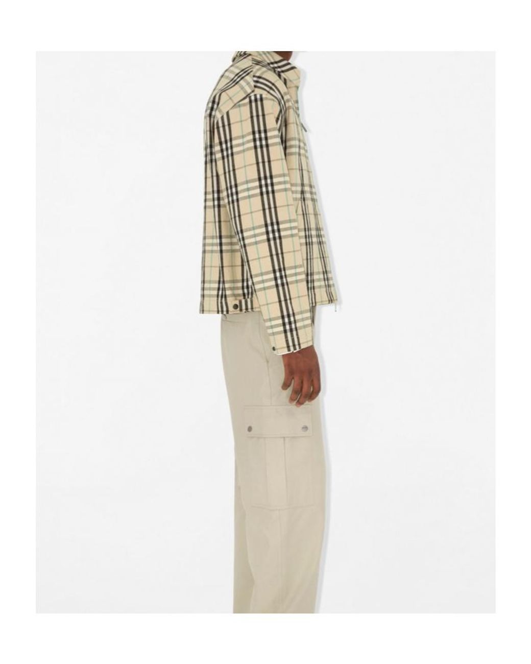 Burberry Natural Vintage Check Zipped Jacket for men