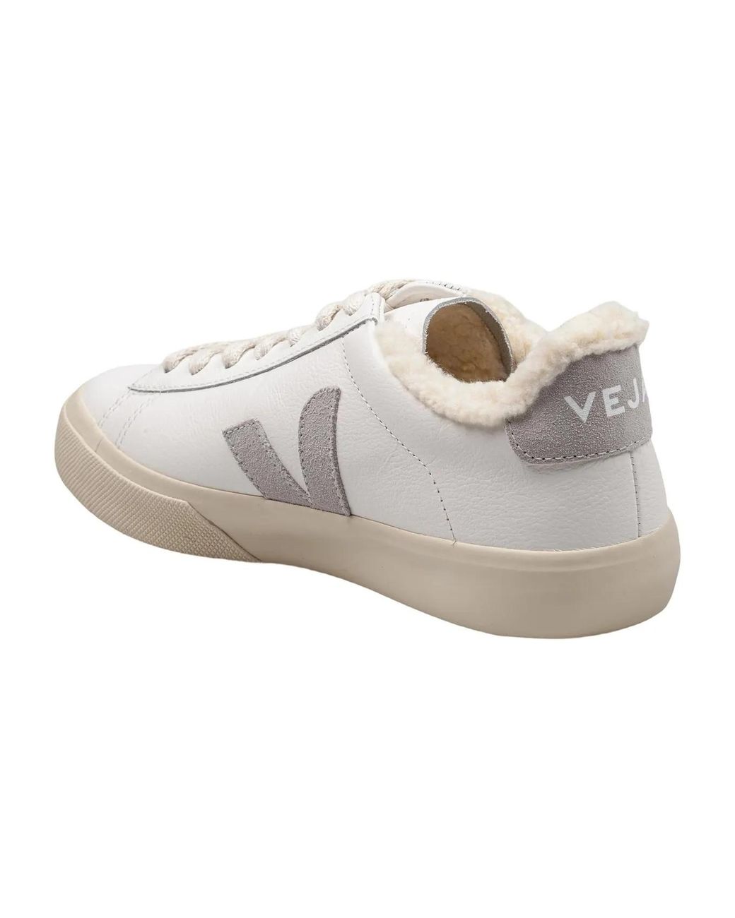 Veja White Campo Winter Low-Top Sneakers