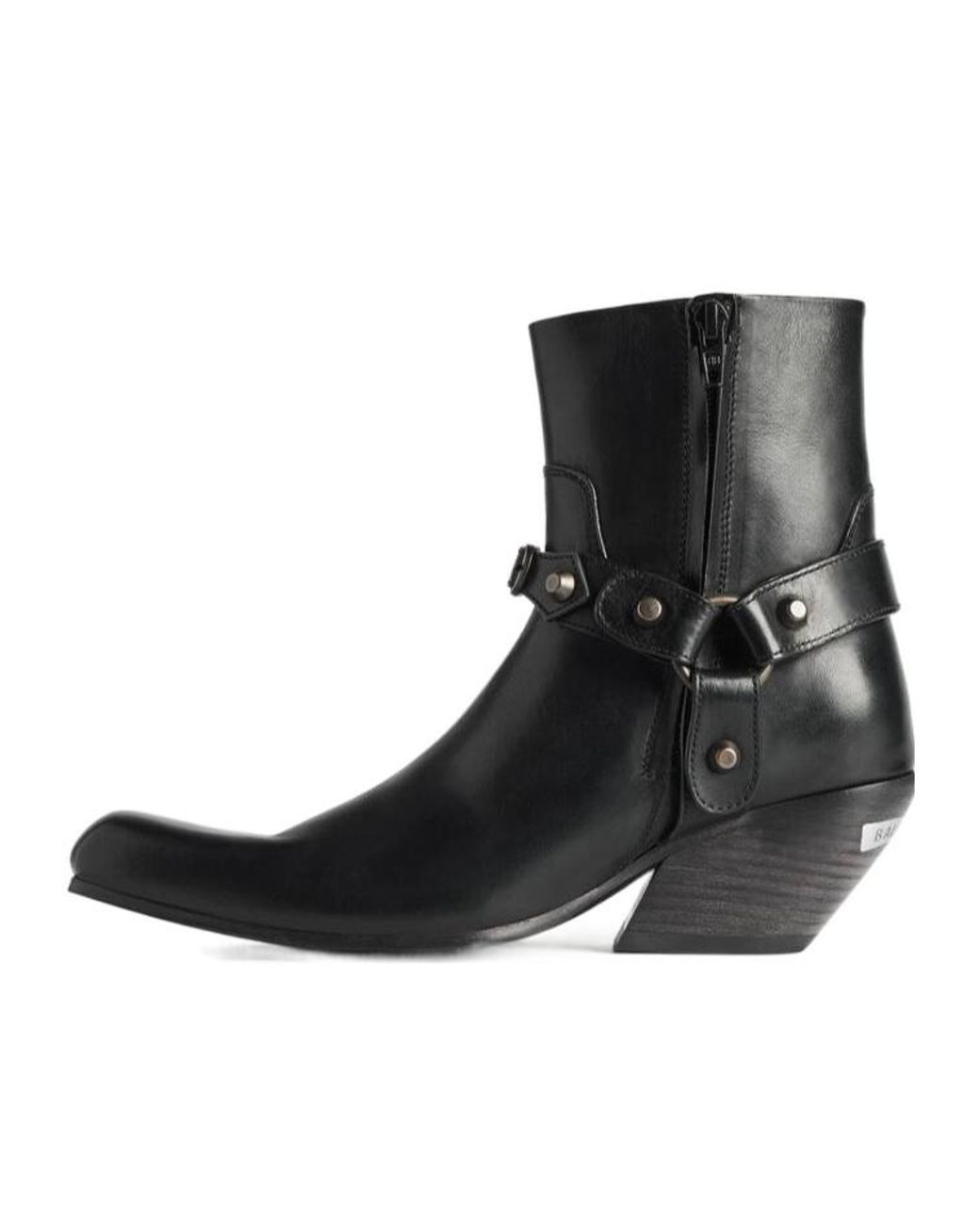 Balenciaga Black Memphis Harness Ankle Boots