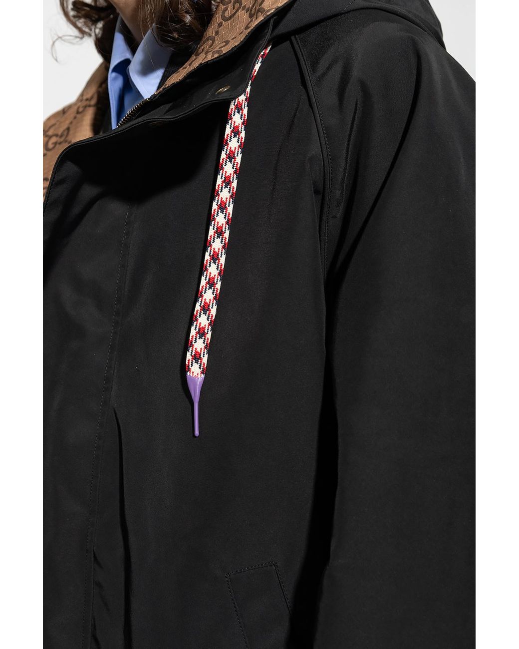 Gucci Black Reversible Gg Canvas Jacket for men