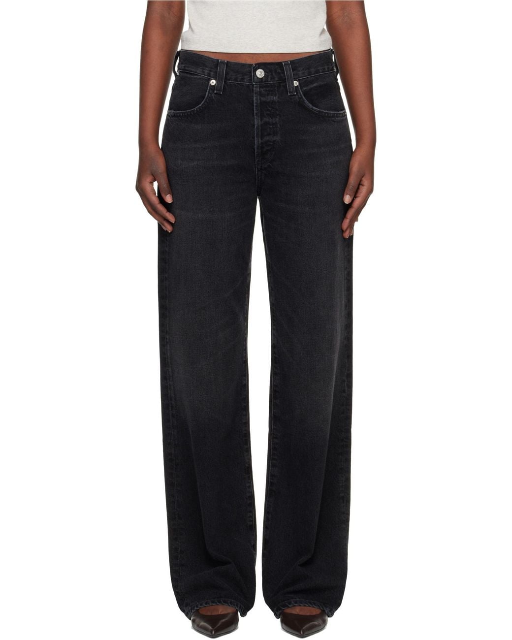 Citizens of Humanity Blue Straight-Leg Jeans
