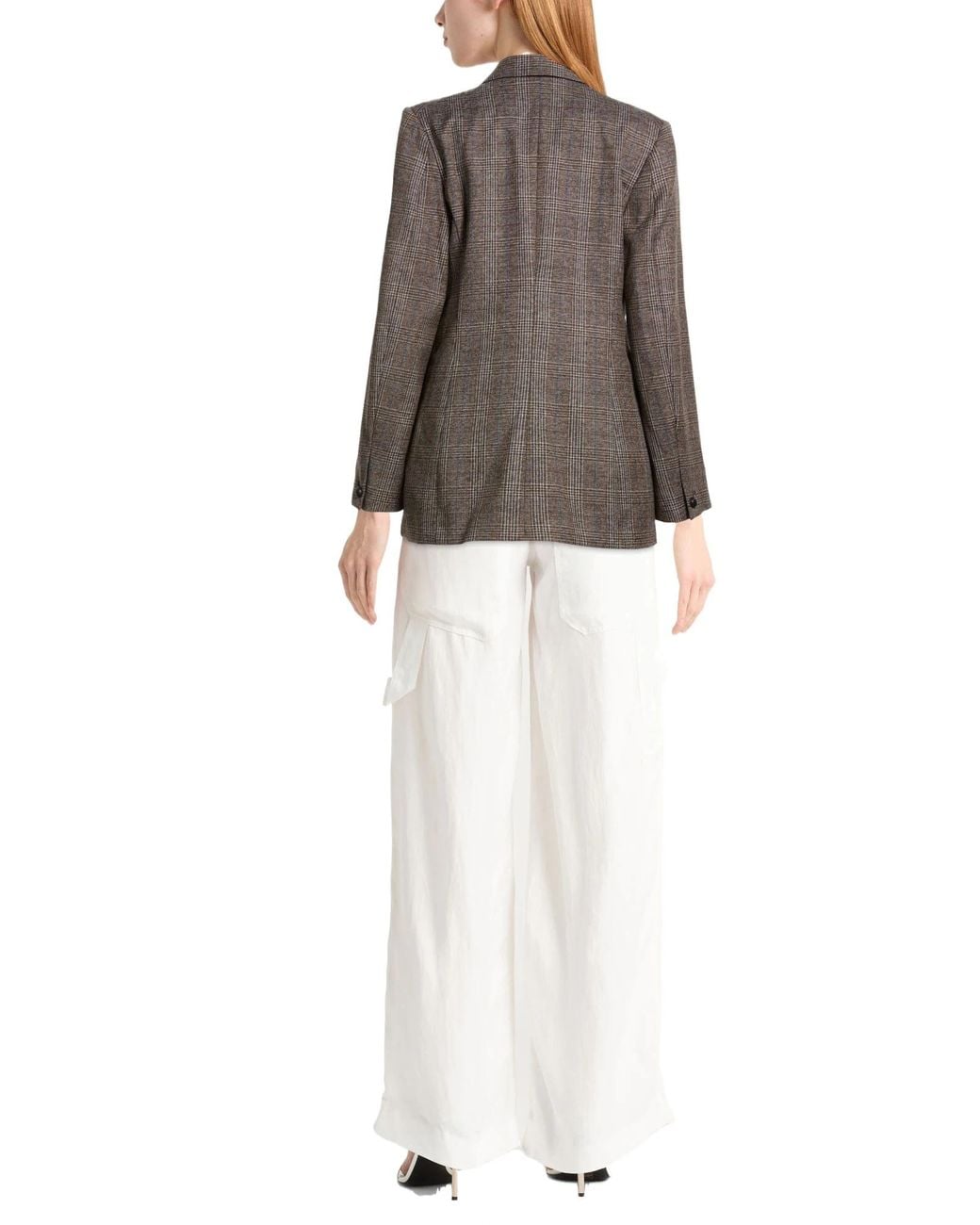 Rag & Bone Brown Checked Suit Jacket