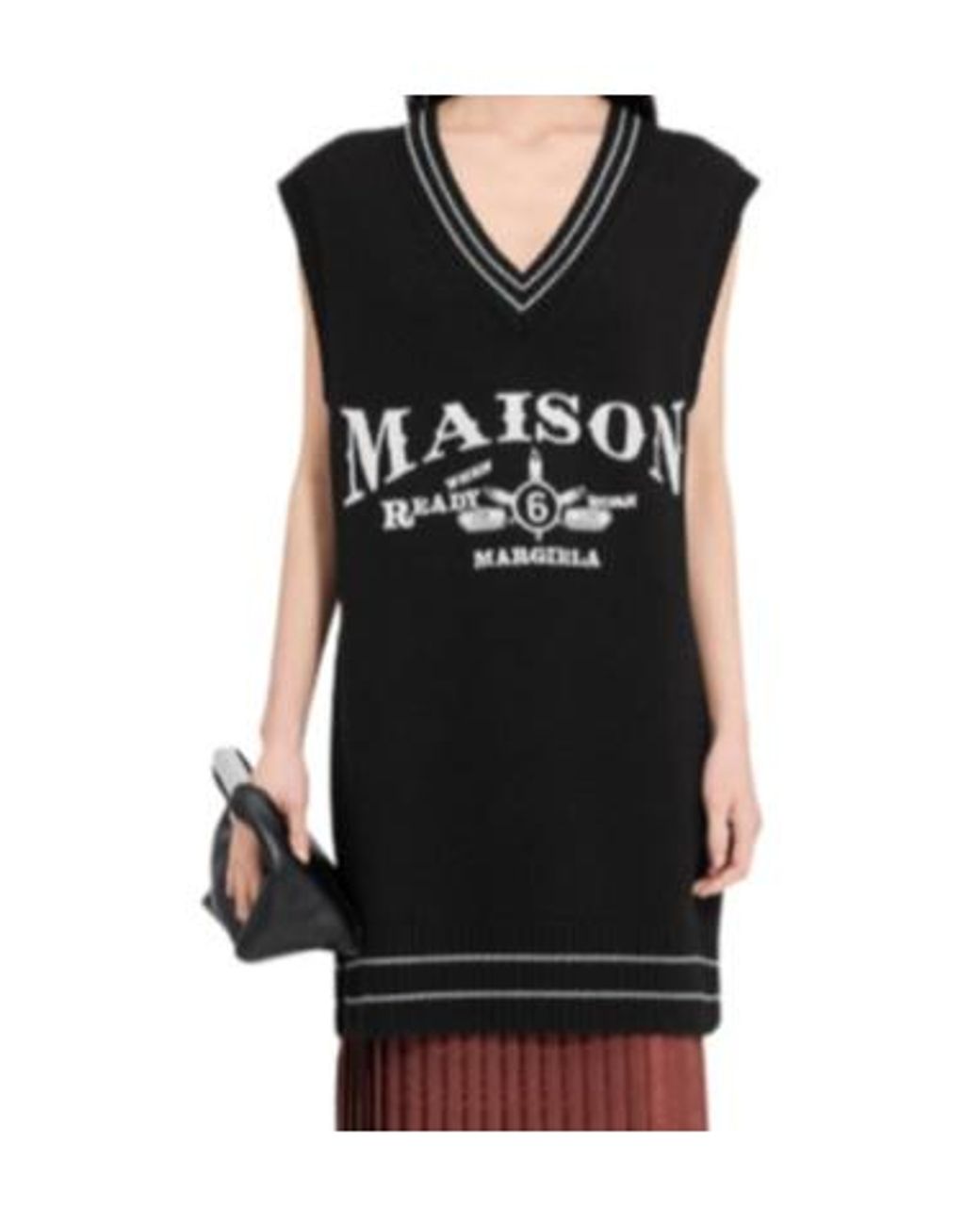 MM6 by Maison Margiela Black Knitted Dress