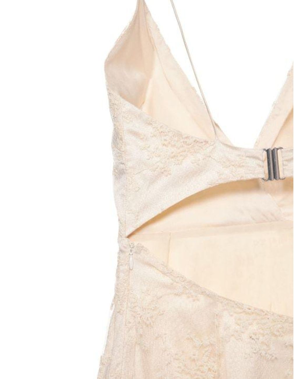 ROTATE BIRGER CHRISTENSEN White Miley Lace Long Dress