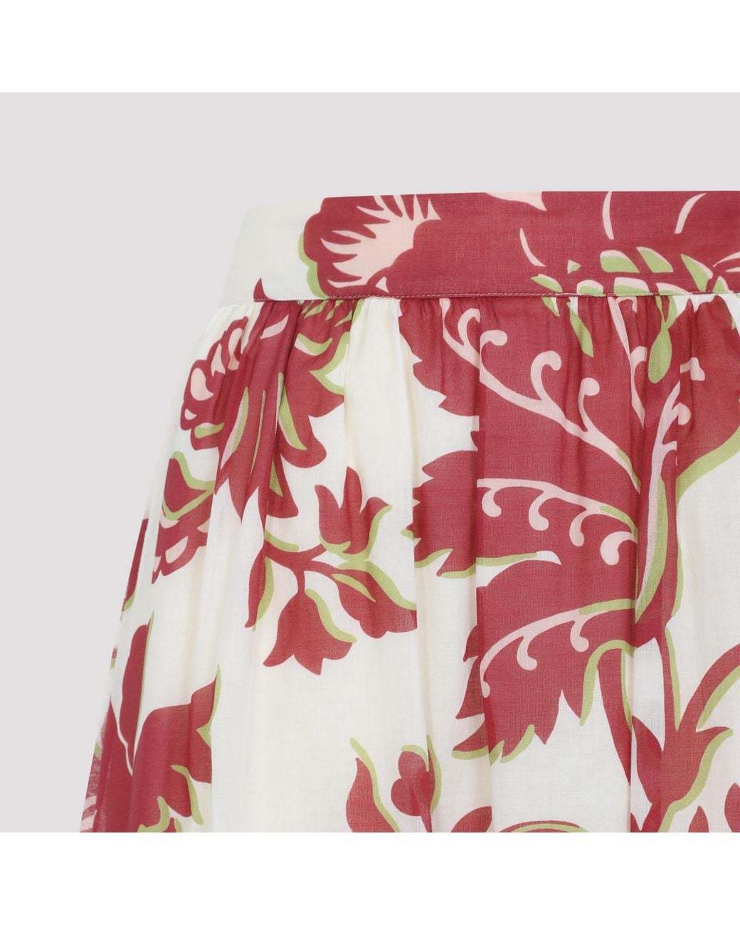 Etro Red Pattern-Printed Skirt