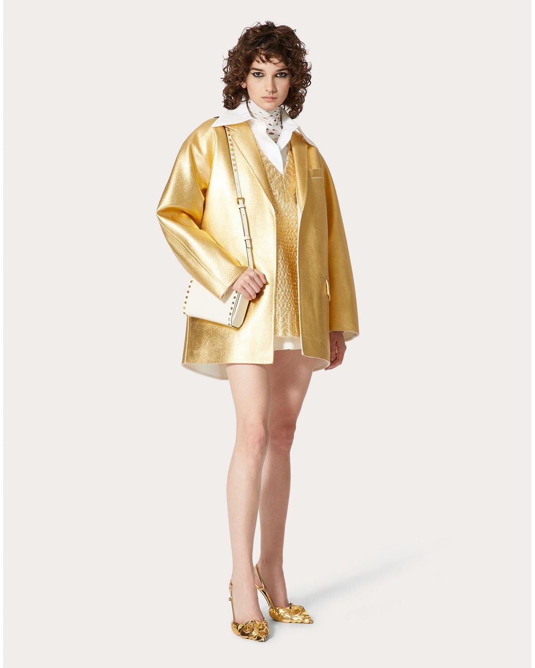 Valentino Yellow Single-Breasted Blazer