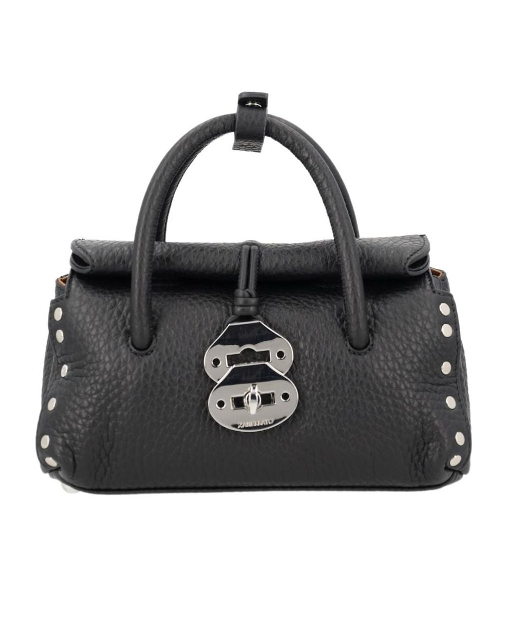 Zanellato Black Textured Mini Shoulder Bag