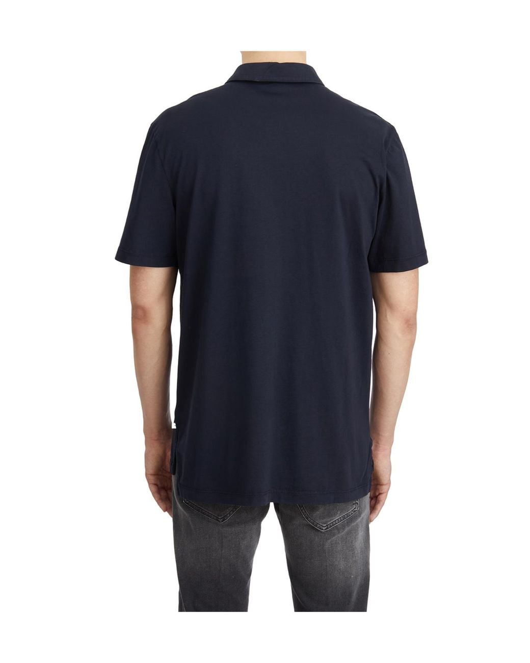 James Perse Blue Logo Polo Shirt for men