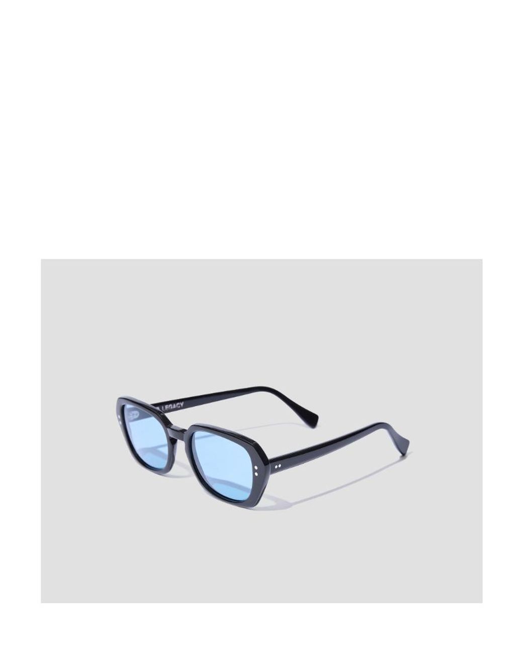 Our Legacy Blue Logo Sunglasses for men