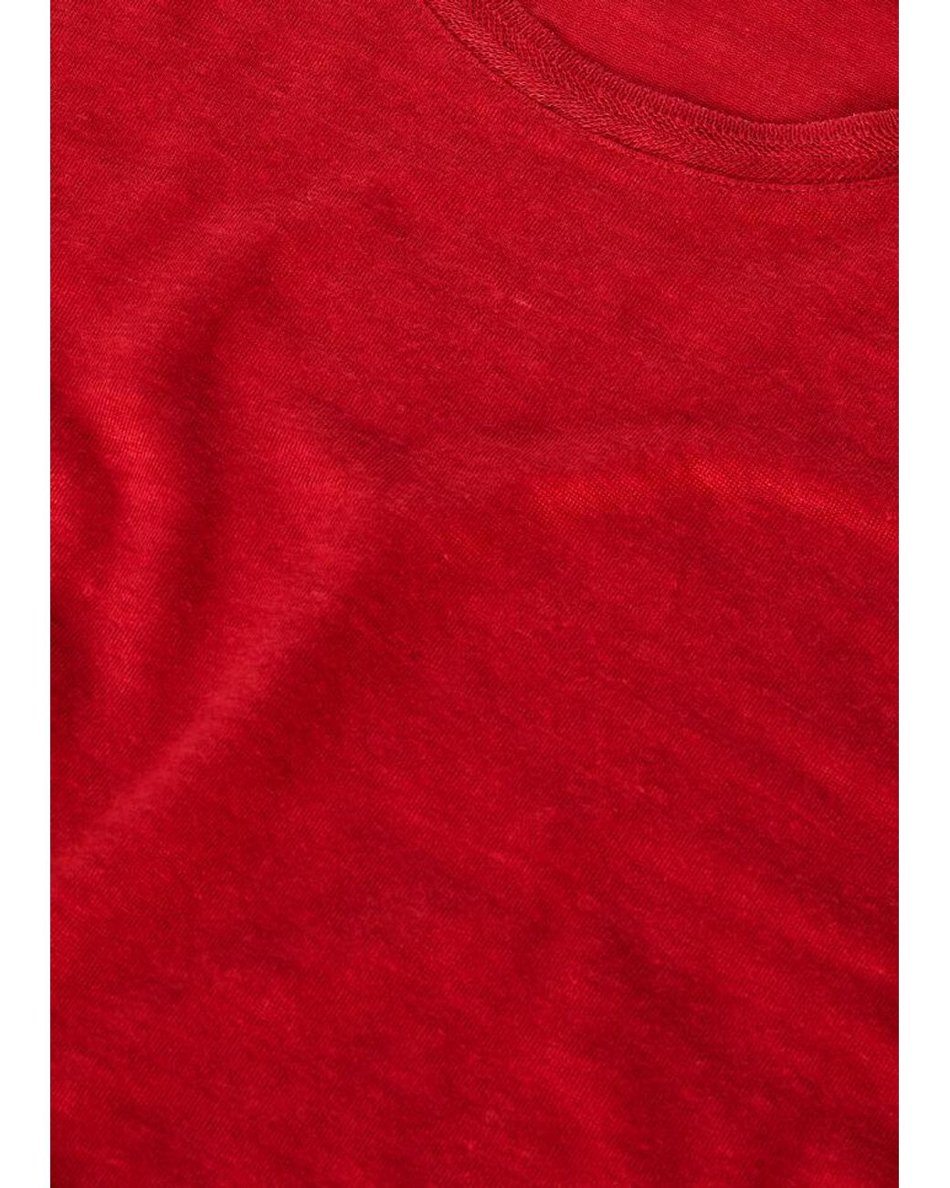 Loro Piana Red Open-Necked Shirt for men