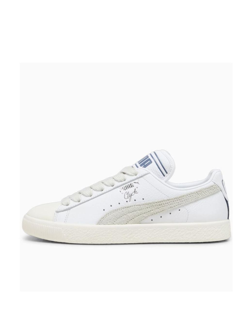 PUMA White X Rhuigi Clyde Q3 Round Toe Sneakers for men