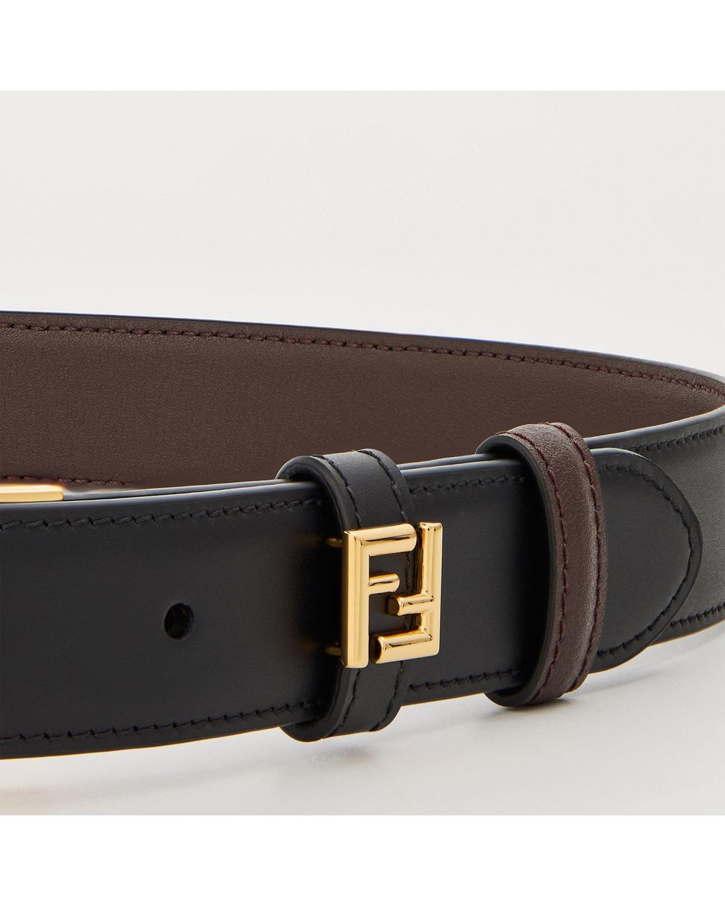 Fendi White Reversible Belt
