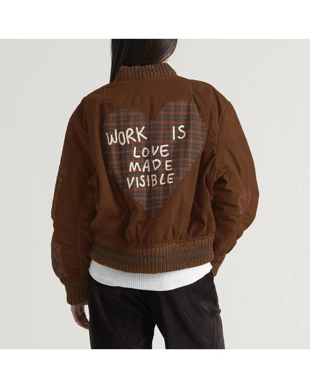 STORY mfg. Brown Long-Sleeved Cropped Jacket for men