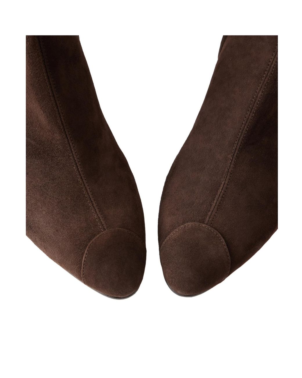Aeyde Brown Wedge Suede Ankle Boots