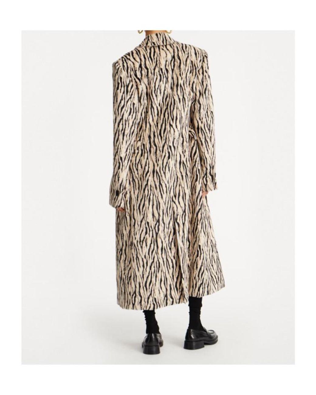 ROTATE BIRGER CHRISTENSEN Natural Zebra Print Skirt