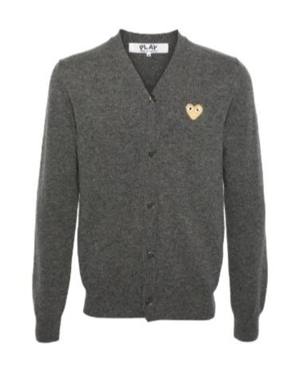 COMME DES GARÇONS PLAY Blue Comme Des Garçons Play Logo Patch Knitted Cardigan